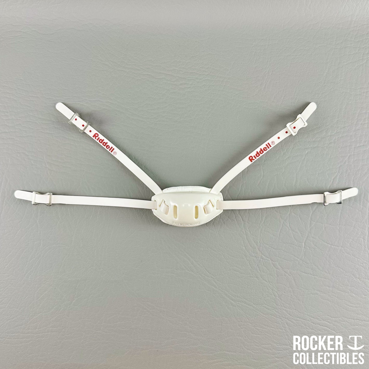 Riddell White Hardcup Mini Helmet Chinstrap