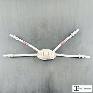 Riddell White Hardcup Mini Helmet Chinstrap