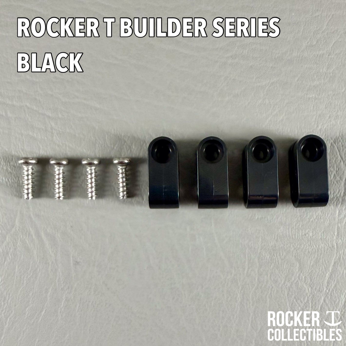 Rocker T Builder Series - Black Mini Helmet Facemask Clips – Bulk Builder 20 Pack