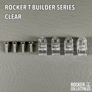 Rocker T Builder Series - Clear Mini Helmet Facemask Clips