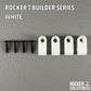Rocker T Builder Series - White Mini Helmet Facemask Clips