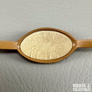 Rocker T Custom Throwback 50's Era Mini Helmet Chinstrap(Tan)
