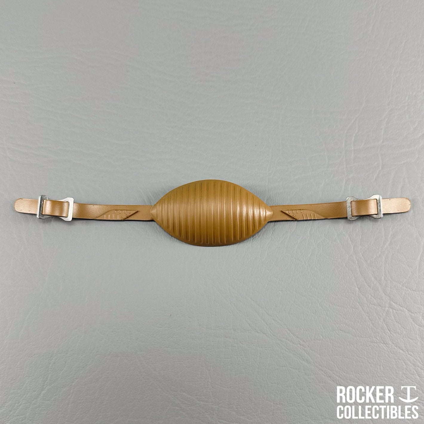 Rocker T Custom Throwback 50's Era Mini Helmet Chinstrap(Tan)