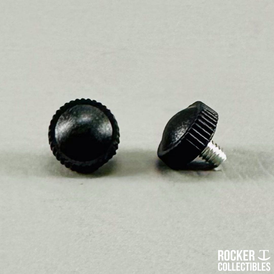 Rocker T Custom Black Mid Size Helmet Chinstrap Hardware