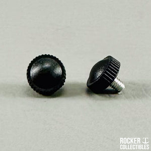 Rocker T Custom Black Mid Size Helmet Chinstrap Hardware