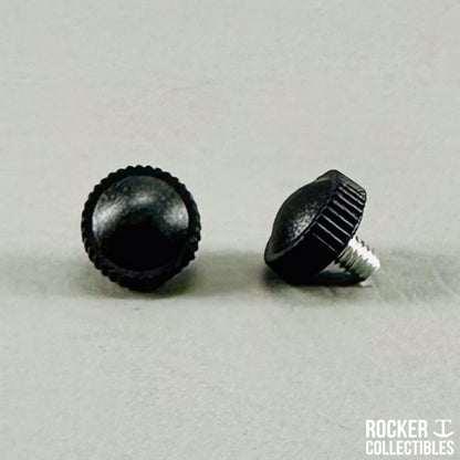 Rocker T Custom Black Mid Size Helmet Chinstrap Hardware