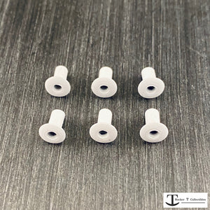Rocker T Custom White Jaw Pad Area Rivets Package