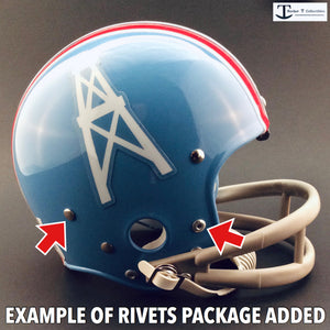Rocker T Custom Mini Helmet Throwback Rivets Package