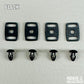 Rocker T Custom Mini Helmet Chinstrap Buckles w/Universal Mounting Pins