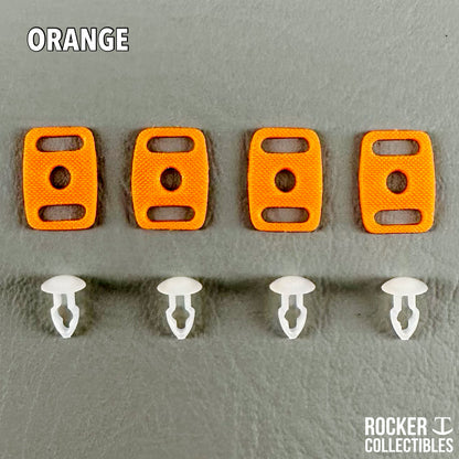 Rocker T Custom Mini Helmet Chinstrap Buckles w/Universal Mounting Pins