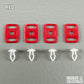 Rocker T Custom Mini Helmet Chinstrap Buckles w/Universal Mounting Pins