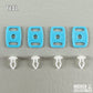 Rocker T Custom Mini Helmet Chinstrap Buckles w/Universal Mounting Pins