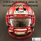 Rocker T Custom Black Schutt-Style Facemask Clip Hardware