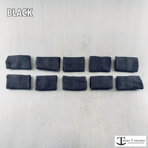 Rocker T Black "Bulk Buy" Mini Helmet Chinstrap Pads