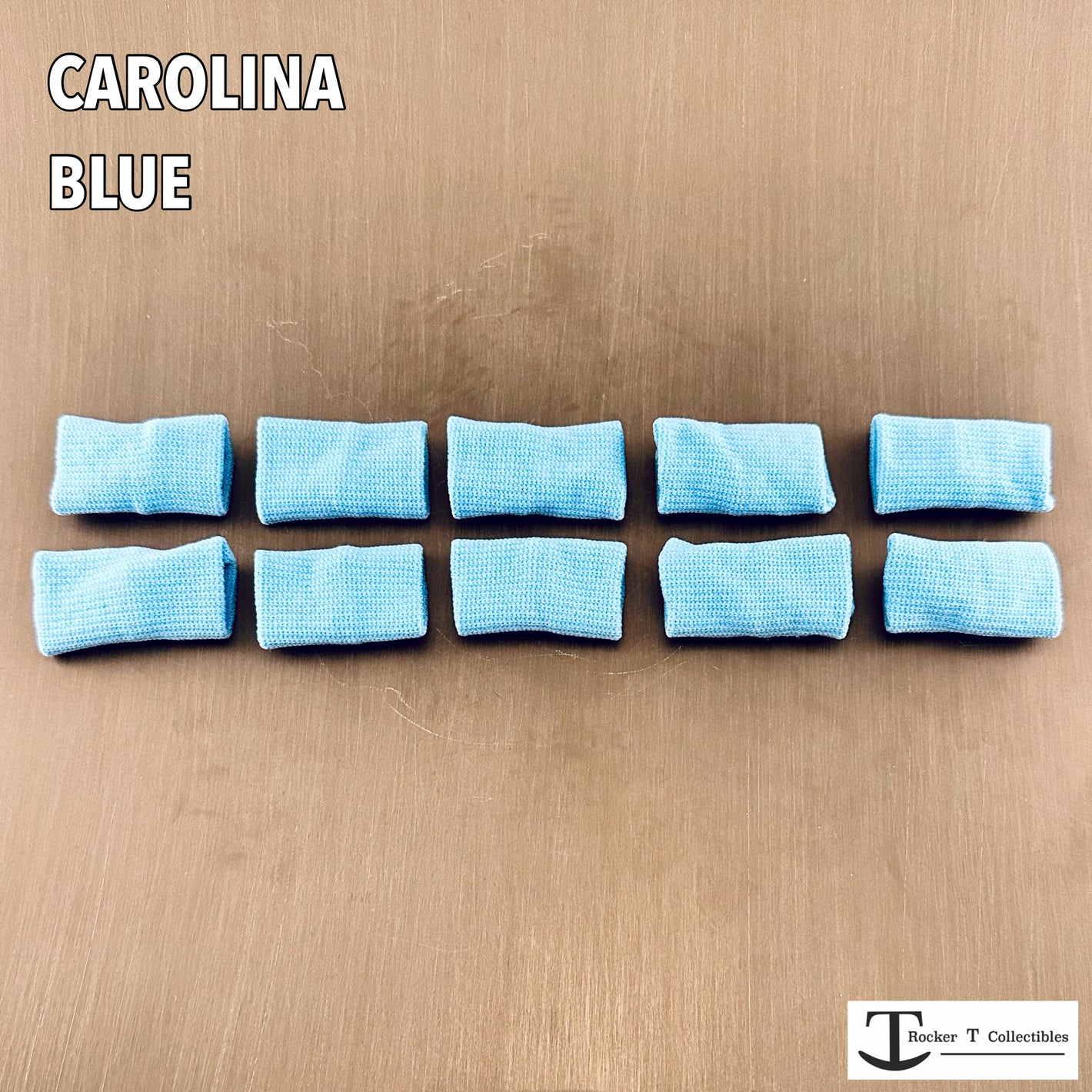 Rocker T Carolina Blue "Bulk Buy" Mini Helmet Chinstrap Pads