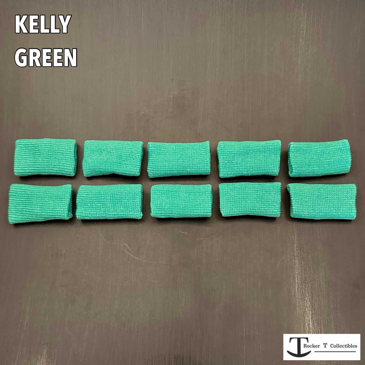 Rocker T Kelly Green "Bulk Buy" Mini Helmet Chinstrap Pads