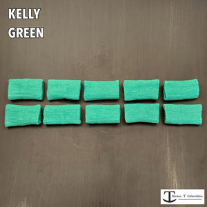 Rocker T Kelly Green "Bulk Buy" Mini Helmet Chinstrap Pads