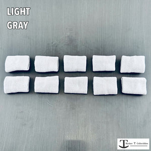 Rocker T Light Gray "Bulk Buy" Mini Helmet Chinstrap Pads