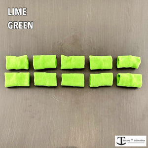 Rocker T Lime Green "Bulk Buy" Mini Helmet Chinstrap Pads