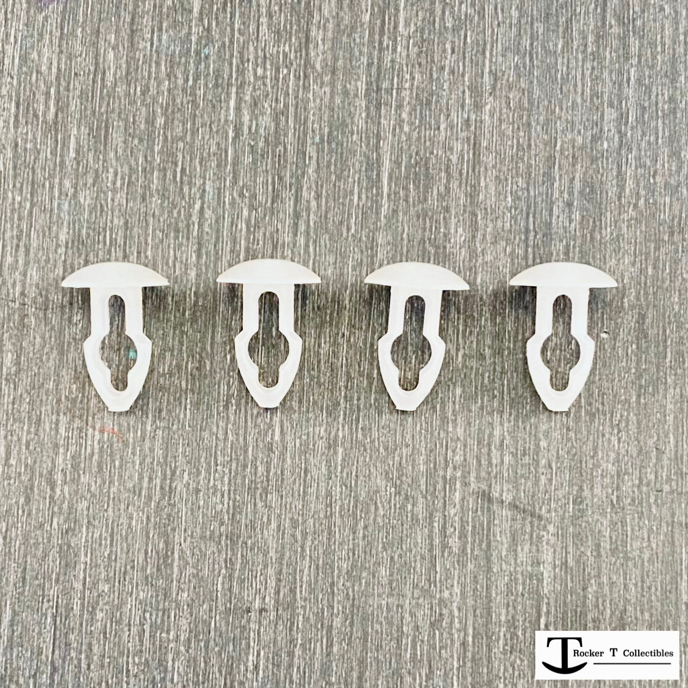 Rocker T Universal Mini Helmet Chinstrap Mounting Pins(White)