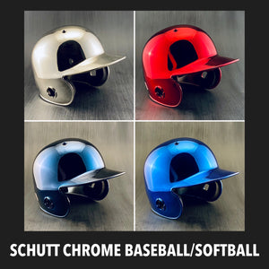 Schutt Mini Chrome Baseball/Softball Batting Helmets