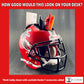 Mini Football Helmet Shells (Schutt Office Desk Caddies)