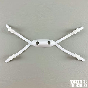 Schutt "Pro Style" No Labeling White High Mount Mini Helmet Chinstrap