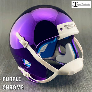 Mini Football Helmet Shells (Schutt XP Chrome Colors)