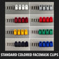 Standard Colored Acrylic Mini Helmet Facemask Clips