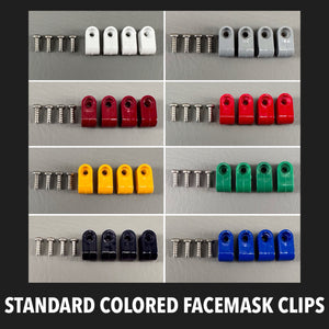 Standard Colored Acrylic Mini Helmet Facemask Clips