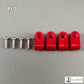 Standard Colored Acrylic Mini Helmet Facemask Clips