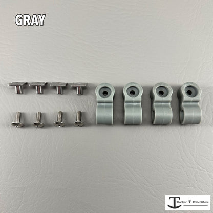 Throwback Full Size Helmet Gray Facemask Clips