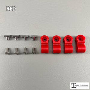 Throwback Full Size Helmet Red Facemask Clips