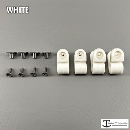 Throwback Full Size Helmet White Facemask Clips