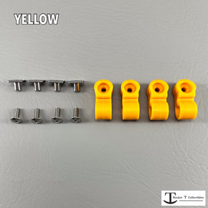 Throwback Full Size Helmet Yellow Facemask Clips
