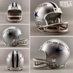 Dallas Cowboys Super Bowl VI Style Wingo Mini Helmet – 2-Bar Facemask