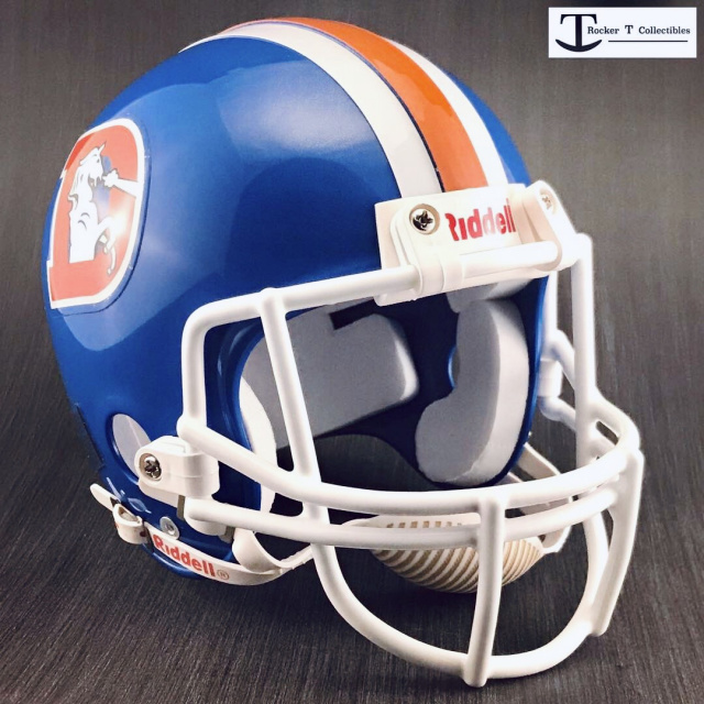 Rocker T Turnkey Throwback Riddell VSR4 Custom Mini Helmet Option