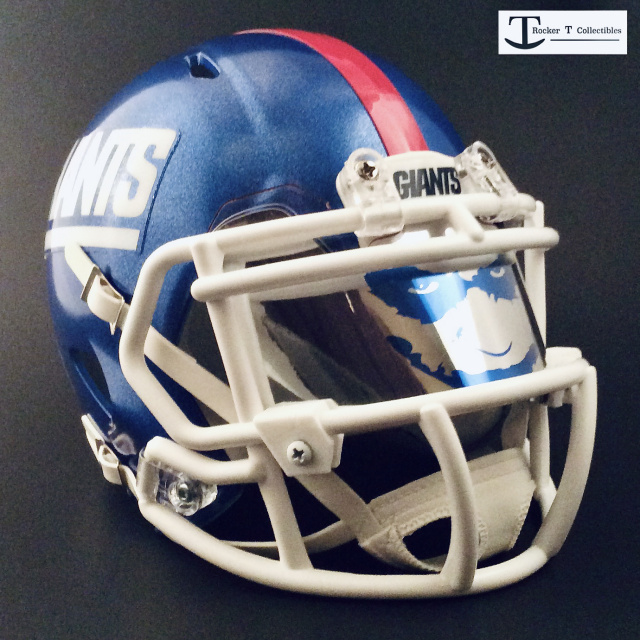 Brad Wing Autographed New York Giants Color Rush Mini Helmet