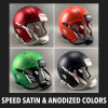 Riddell Speed Satin & Anodized Colors Mini Helmet Shells